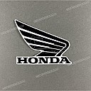 Fuel tank wing emblem decal, right side