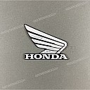 Front cowling wing emblem, right side