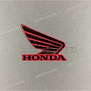 Fuel tank wing emblem sticker, right side