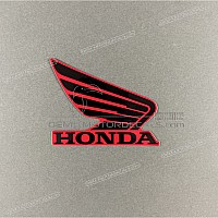 HONDA Fuel tank wing emblem sticker, right side 86201-K26-B00ZD