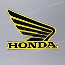 Honda Kraftstofftank Flügel Aufkleber, rechte Seite