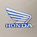 Emblema de ala Honda para depósito de combustible, lado derecho