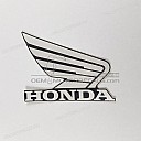 Emblème Honda Wing pour réservoir, côté droit