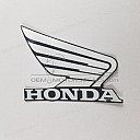 Brandstof tank Honda Wing logo, rechterkant