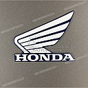 Front cowling wing emblem, left side