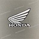 Fuel tank wing emblem decal, left side