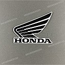 Fuel tank wing emblem decal, left side