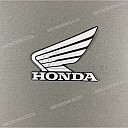Front cowling wing emblem, left side