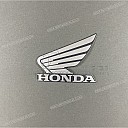 Fuel tank wing emblem sticker, left side
