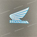 Fuel tank wing emblem decal, left side