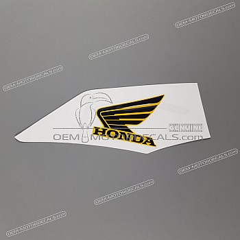 Side cowling decal, left side