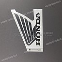 Autocollant Honda Wing logo, carénage gauche, côté gauche