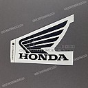 Autocollant Honda Wing, flanc de carénage gauche, côté gauche
