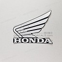 Naklejka z logo Honda Wing na zbiornik paliwa, lewa strona