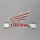 Left cowling Honda Wing emblem, left side