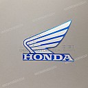 Emblema Honda Wing para depósito de combustible, lado izquierdo