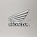 Emblème Honda Wing pour réservoir, côté gauche