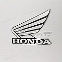 Emblème Honda Wing pour réservoir, côté gauche