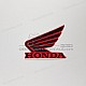 Honda CBR650R Pegatina de depósito de combustible lado izquierdo OEM 86202MKYDN0ZA