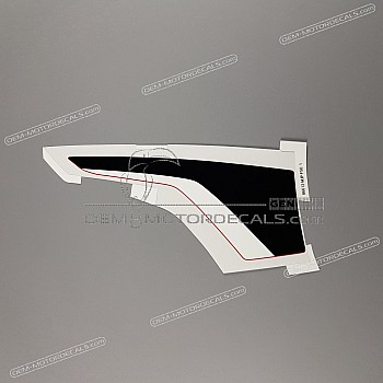 Front fender decal, left side