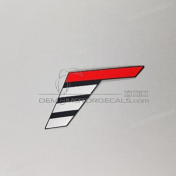 Front fender decal, left side