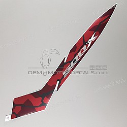 Side cowling decal, right side