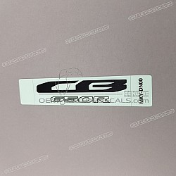 Side cowling decal