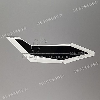 Front cowling decal, left side