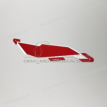 Front cowling decal, left side