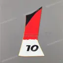 Front side cover decal, right side