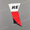 Front side cover decal, left side