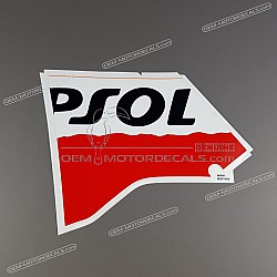 Side cowling decal, left side