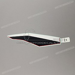 Autocollant de carénage supérieur avant, côté gauche