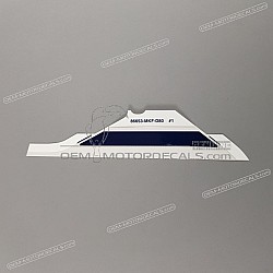 Belly pan decal, left side