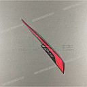 Rear cowl stripe decal, right side