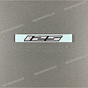 Tail cowl 125 decal