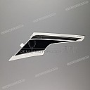 Rear cowl stripe, left side