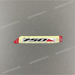 Adesivo posteriore coda carena, lato sinistro