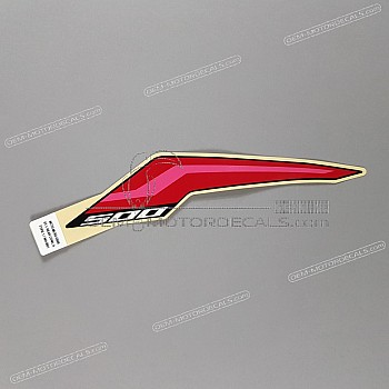 Autocollant carénage arrière queue, côté gauche