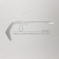 HONDA Autocollant graphique pour carénage arrière 500R, côté gauche 86774-MJW-J00ZA