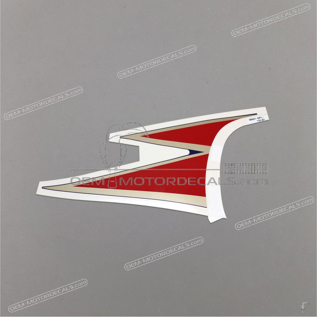 Honda CBR1000RR Fireblade Top Shelter Stripe Right Side OEM 86831MFLT20ZA