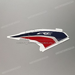 Frame cowling decal, right side