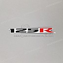 Side cowl 125R emblem, right side