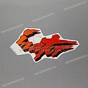 Dominator rechter zijkuip sticker