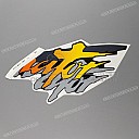 Brandstoftank Dominator sticker, linkerkant