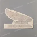 Fuel tank emblem, right side