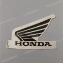 Fuel tank Honda Wing logo decal, left side