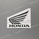Kraftstofftank Honda Wing Aufkleber, linke Seite