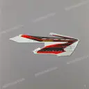 Pegatina derecha del deflector de radiador