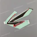 Pegatina del deflector de radiador izquierdo